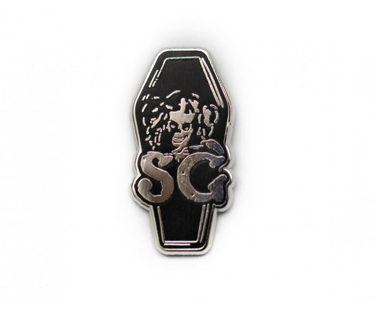COFFIN LOGO - ENAMEL PIN
