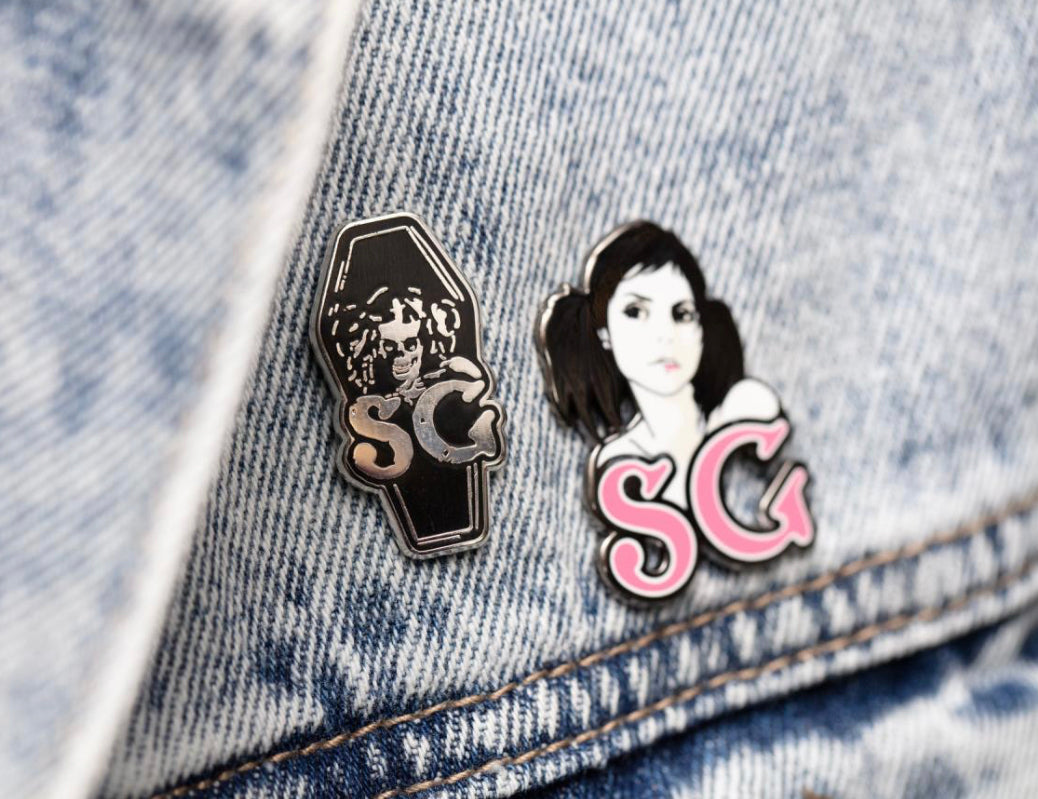 COFFIN LOGO - ENAMEL PIN